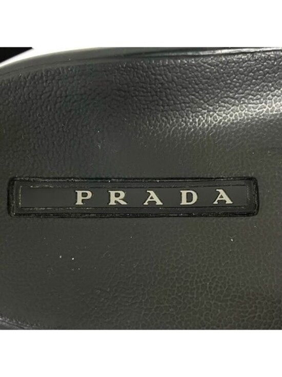 Prada Rubber Sandals Shower Strap Logo 7 Black main image 5